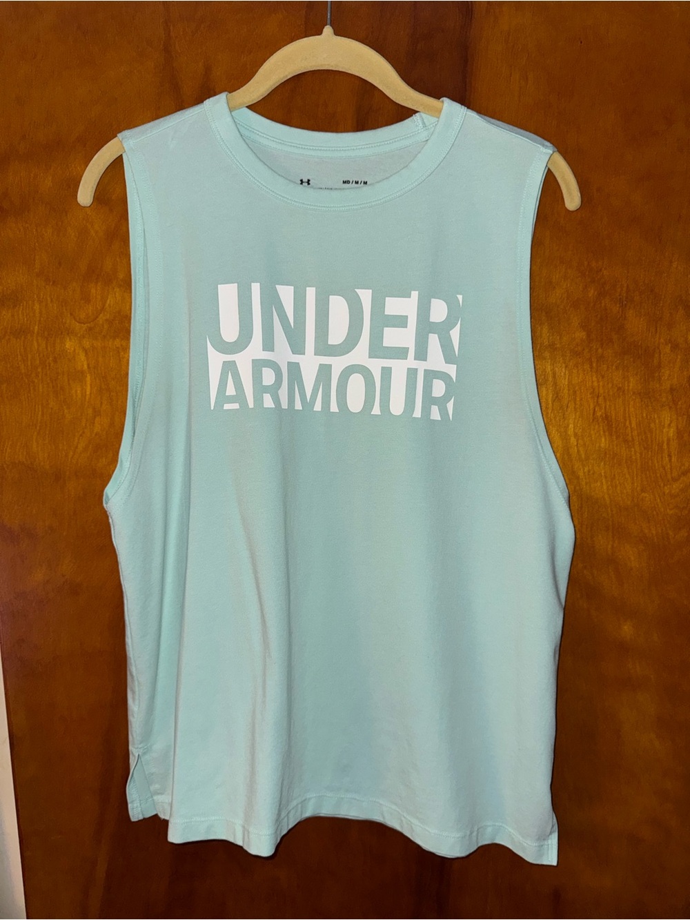 Under Armour Light Mint Logo Sleeveless Tank
